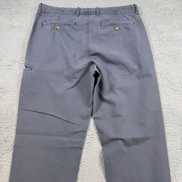 Carbon 2 Cobalt Pants Men's 34x31 Blue Cotton Flat Front Straight Leg - Picture 10 of 11